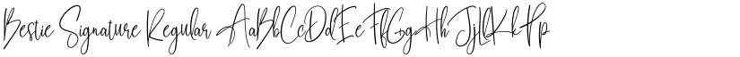 Bestie Signature Regular font