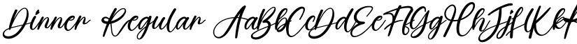 Dinner Regular font