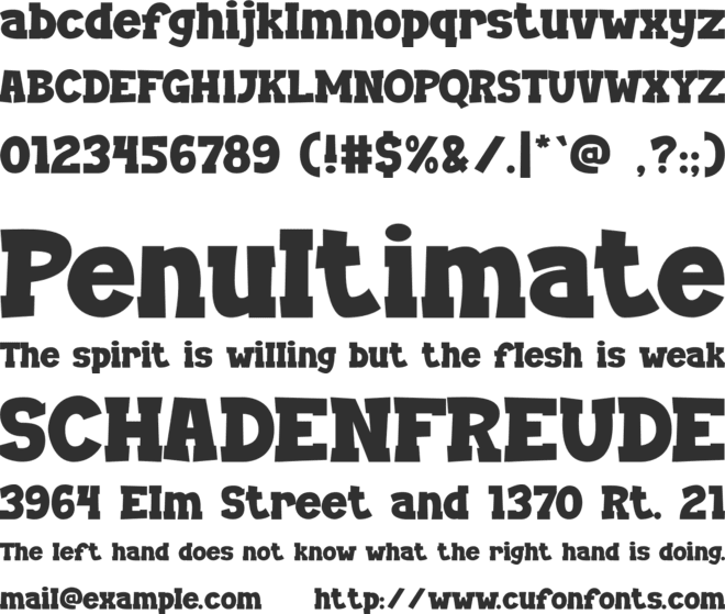 -Trail font preview