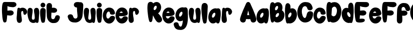 Fruit Juicer Regular font