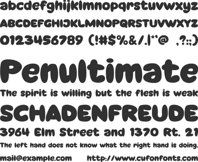 Brocil font preview
