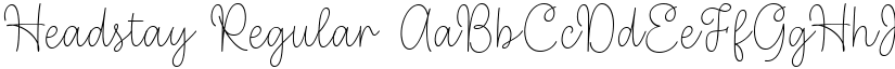 Headstay Regular font