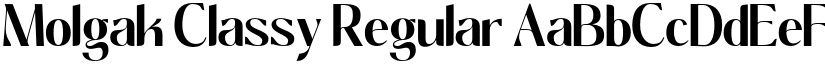 Molgak Classy Regular font