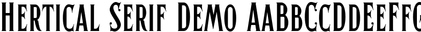 Hertical Serif Demo font