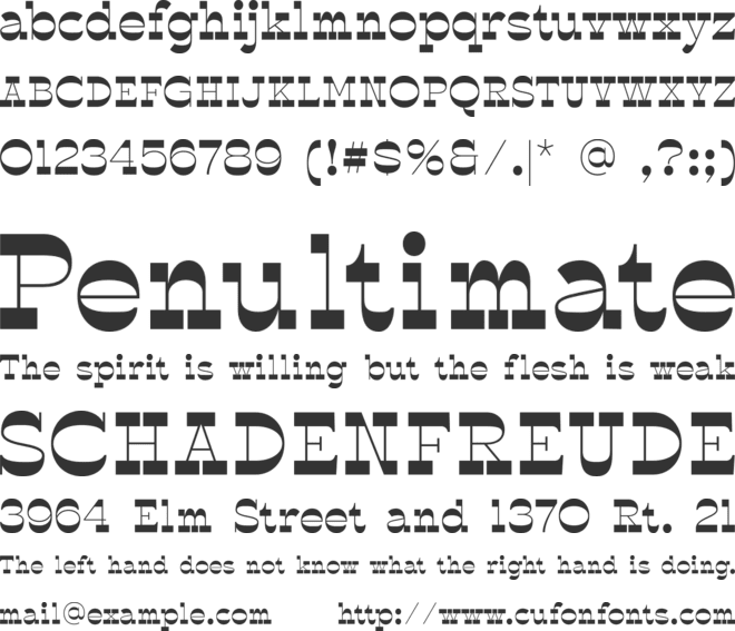 Polands font preview