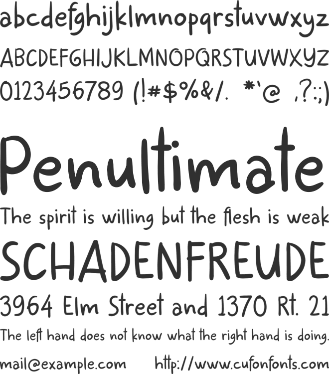 One Story font preview