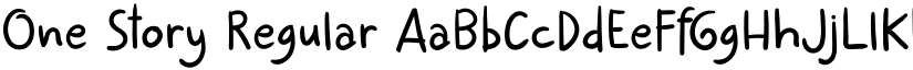 One Story Regular font