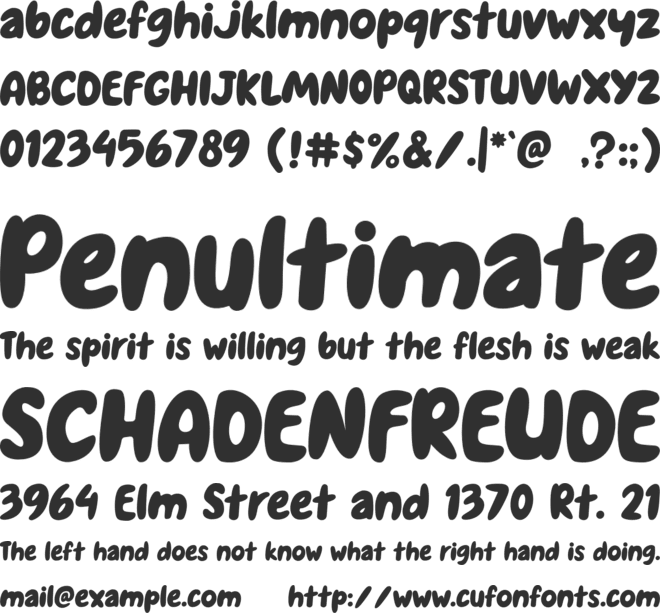 FRUIT-PUNCH font preview