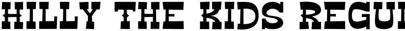 Hilly The Kids Regular font