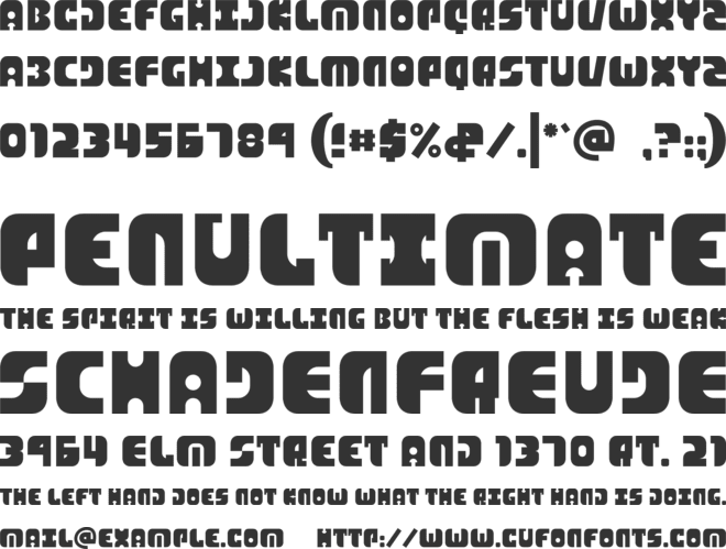 Bambino font preview