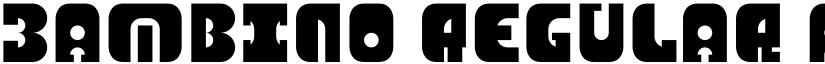 Bambino Regular font