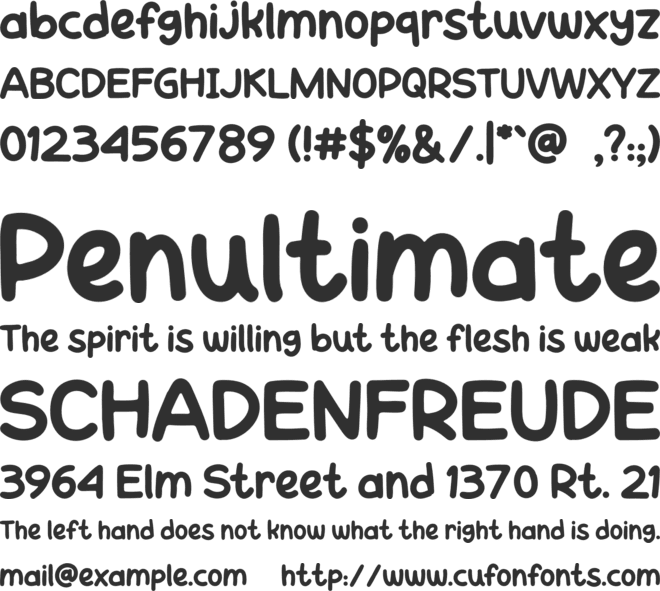 Pathagonia font preview
