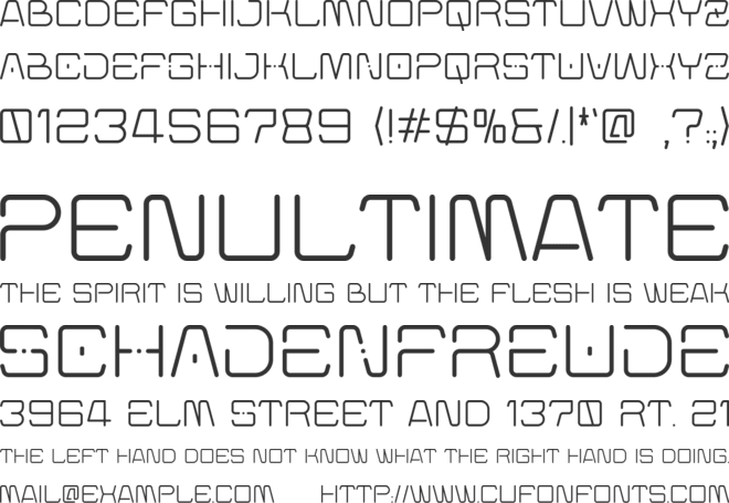 CENTURION font preview
