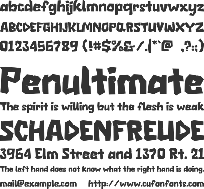 Rocky Rock font preview