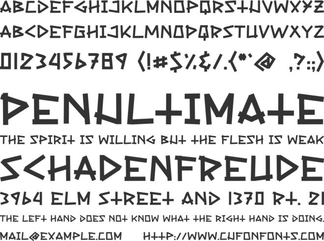 Victorius font preview