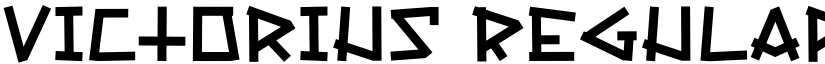 Victorius Regular font