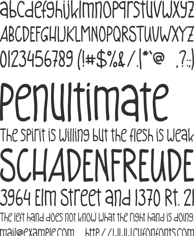 Kinderplay font preview