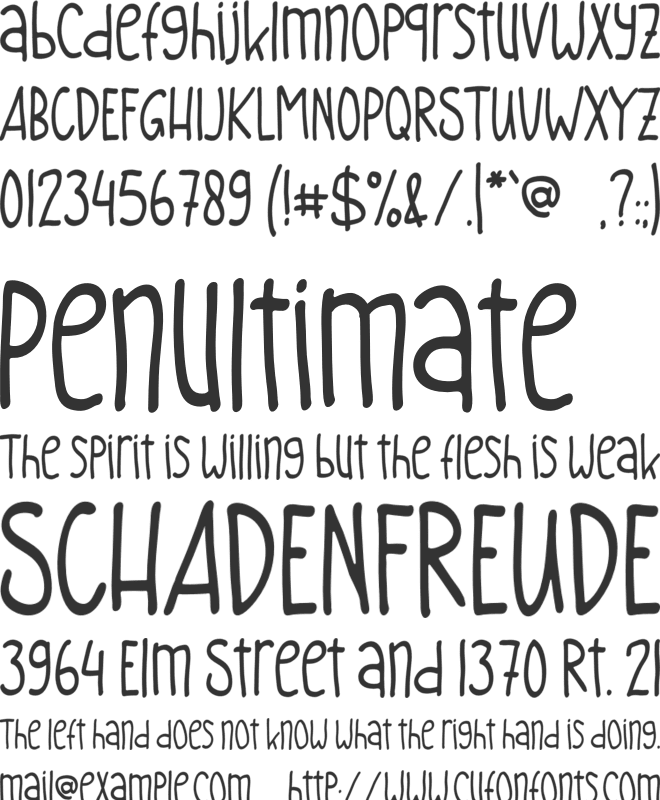 Kinderplay font preview
