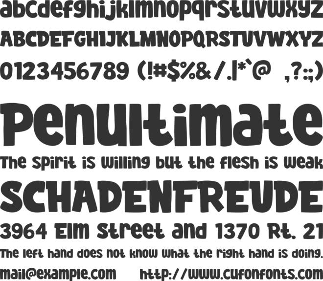 Big Jano font preview