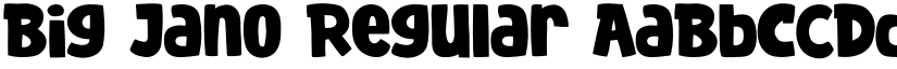 Big Jano Regular font