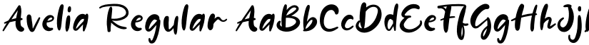 Avelia Regular font