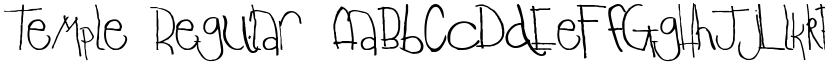 Temple Regular font