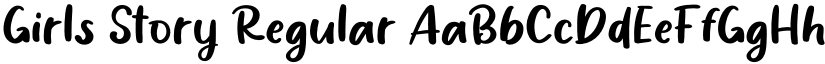 Girls Story Regular font