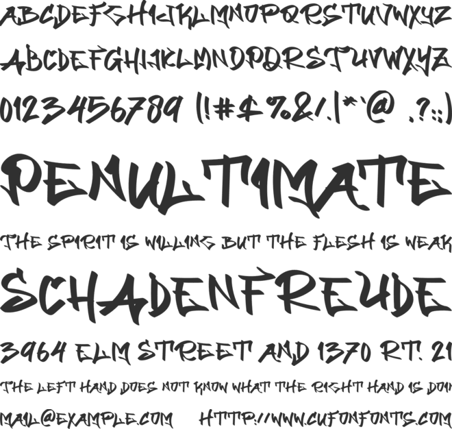 Mark Squad font preview