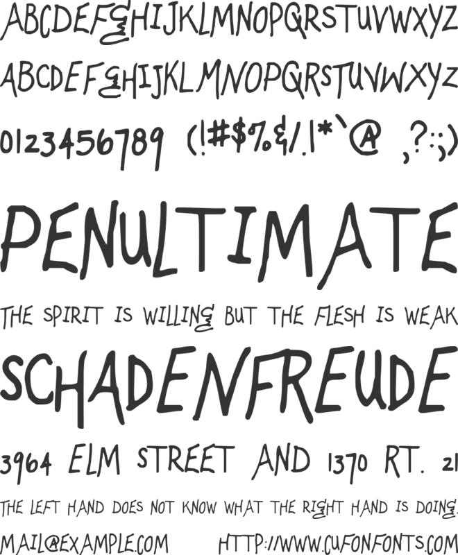 Mugnuts font preview