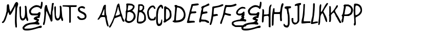 Mugnuts font