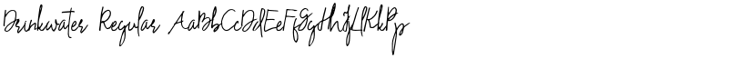 Drinkwater Regular font
