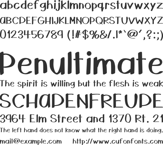 HelloRaleigh font preview