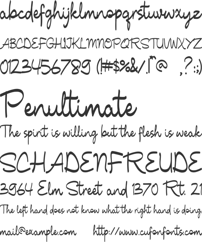 Shenttica font preview