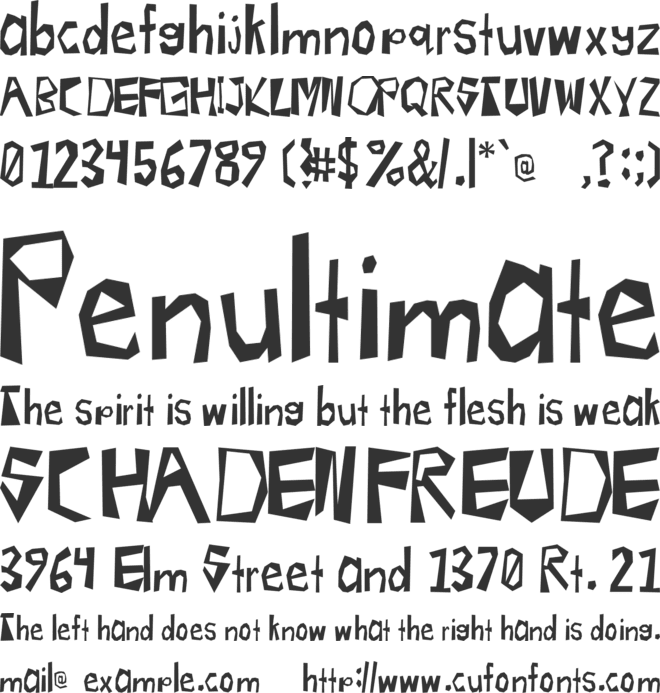 Radioactive font preview