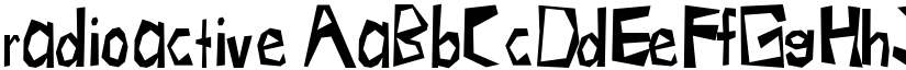 radioactive font