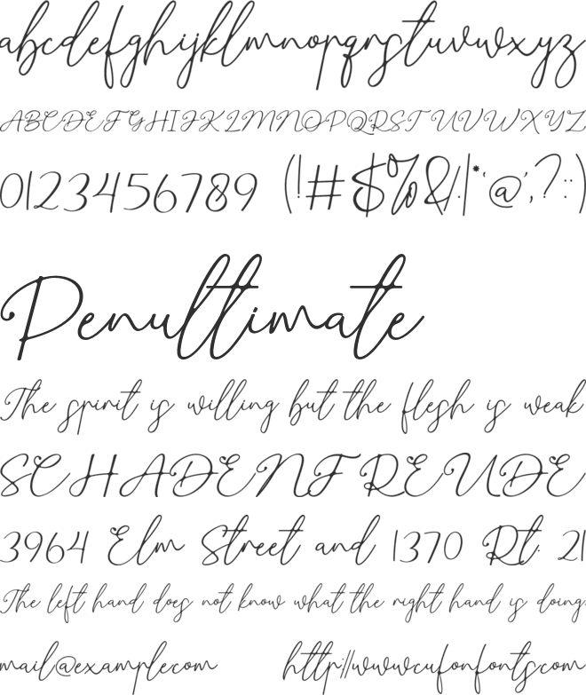 Spring Beauty font preview