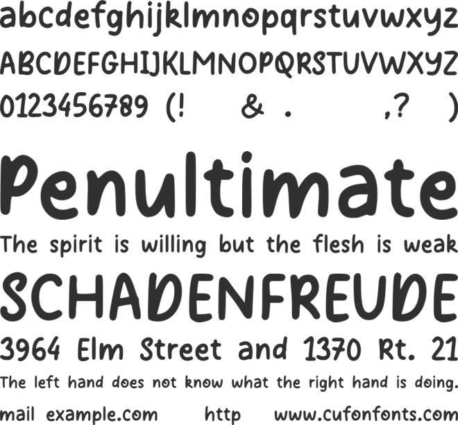 Life Story Demo font preview