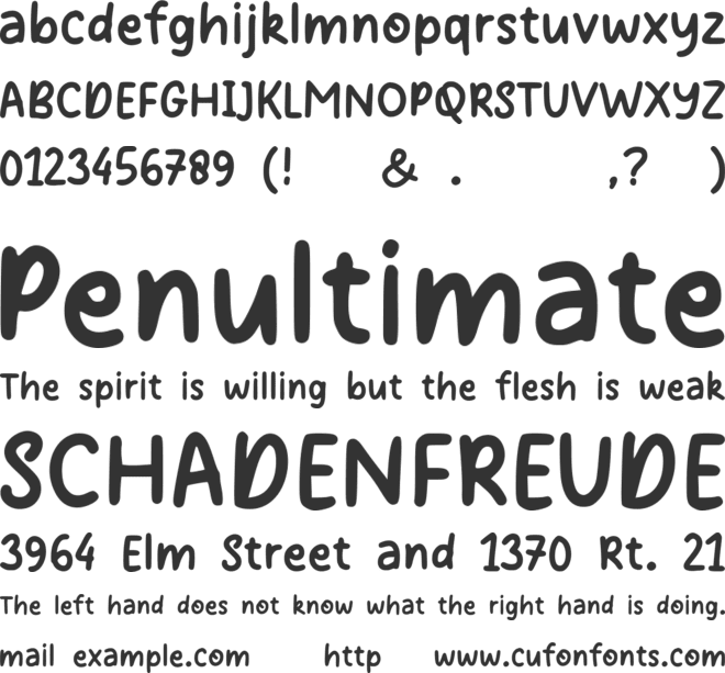 Life Story Demo font preview