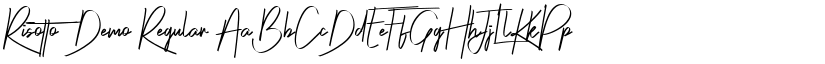 Risotto  Demo Regular font