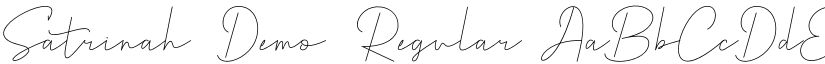 Satrinah Demo Regular font