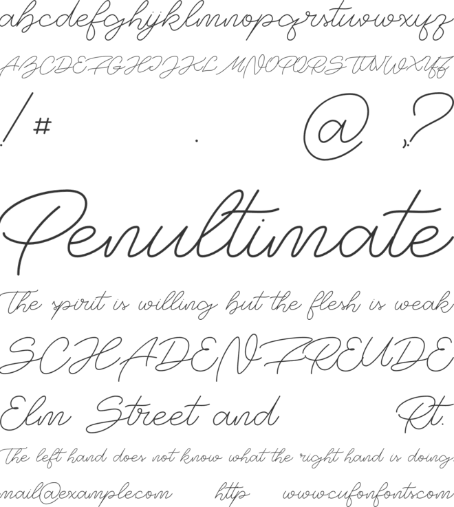 Big Spender font preview