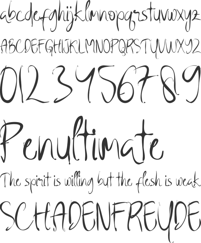 BadStrike font preview