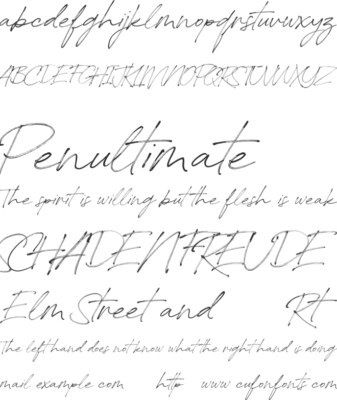 Redstock Script DEMO font preview