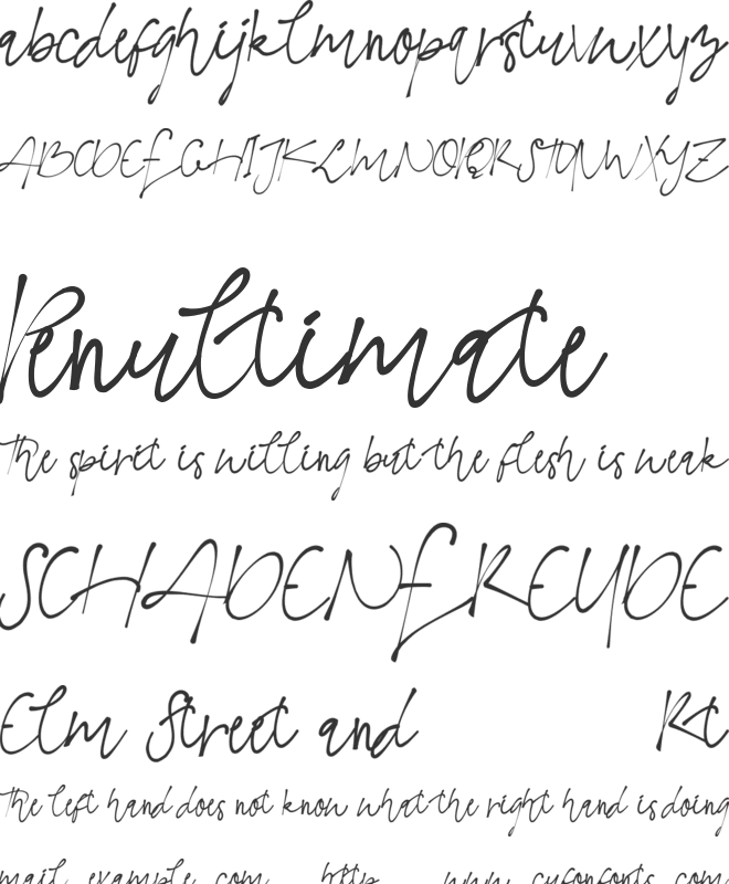The Moyanka Demo font preview