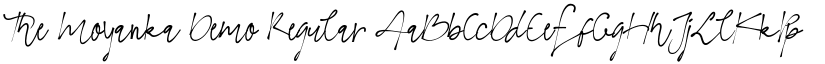 The Moyanka Demo Regular font