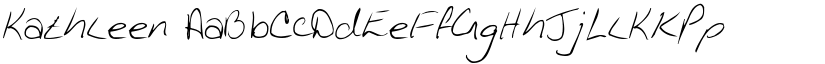 Kathleen font