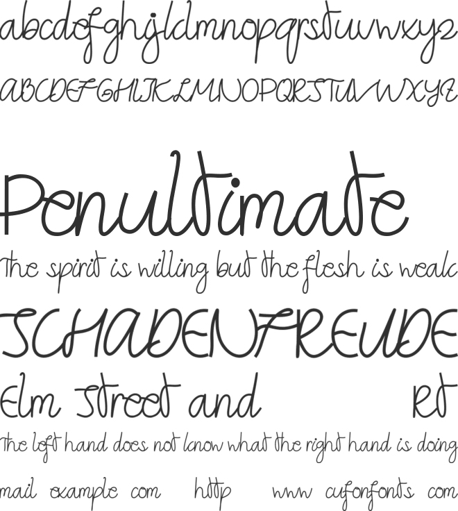 Angemurphy Demo font preview