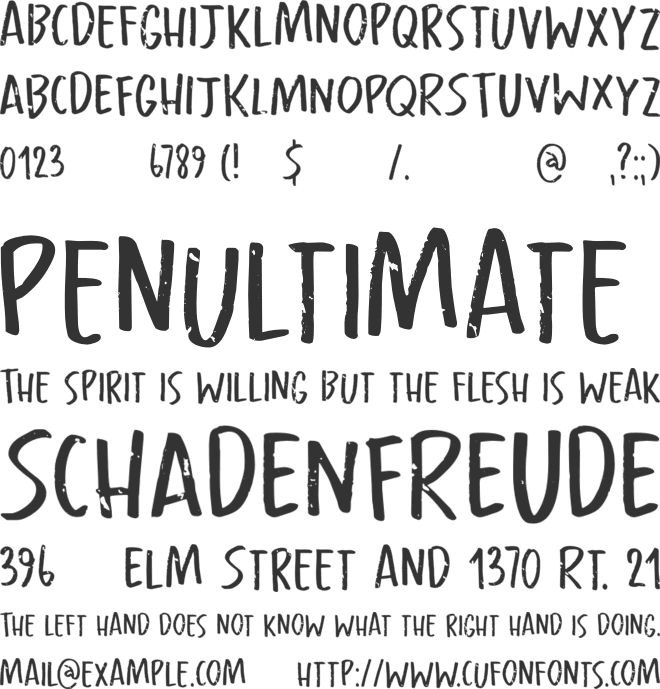 Castlerigg DEMO font preview