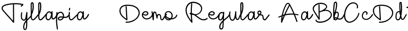 Tyllapia - Demo Regular font
