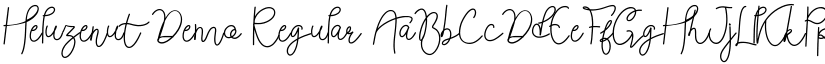 Heluzenut Demo Regular font